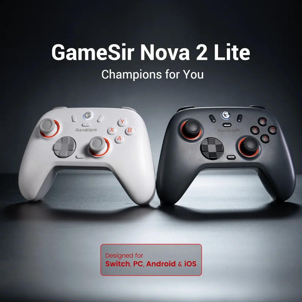 GameSir Nova Lite 2 Switch Controller Wireless Gamepad with Hall Effect for Nintendo Switch iPhone Android Phone PC Joystick
