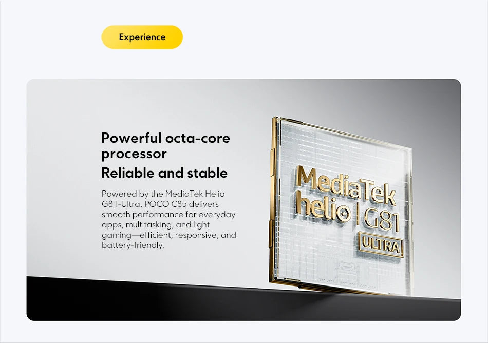 POCO C85 Global Version Smartphone NFC 128GB 256GB MediaTek Helio G81-Ultra 6.9" Dot Drop Display 50MP Main Camera 6000mAh