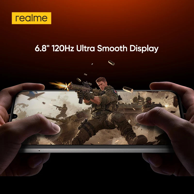 [New Launch] realme P4x Smartphone 6.8" 120Hz LCD Display UNISOC T7250 Chipset 50MP AI Camera 8000mAh Battery 45W Charge NFC