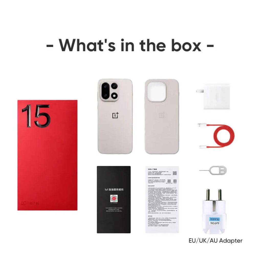 Chinese Version OnePlus 15 Unlocked 5G Smartphone Snapdragon 8 Elite Gen 5 6.78'' 165Hz Screen 50MP Camera 7300mAh Battery NFC