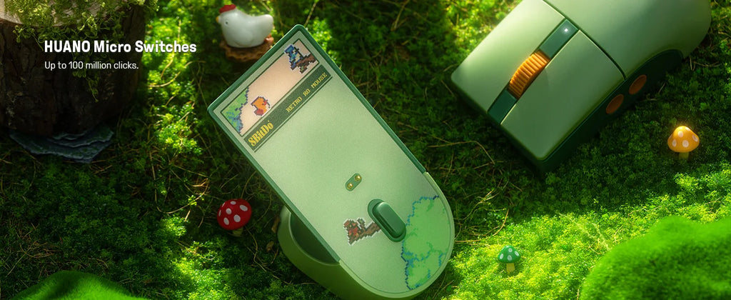8BitDo Retro 87 Mechanical Keyboard & Retro R8 Mouse - Forest Wonder Officially licensed by XBOX. Compatible Windows Android.