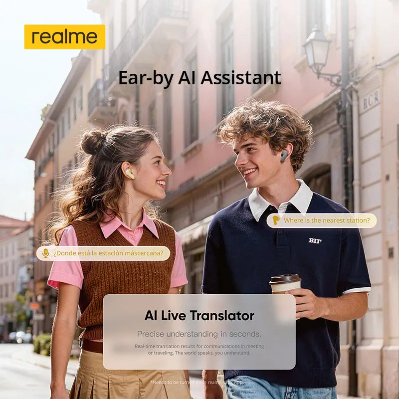 Global Version realme Buds Air 8 55dB Ultra Depth Noise Cancellation True Wireless Earphone Bluetooth 5.4 Earbuds LHDC 5.0 IP55