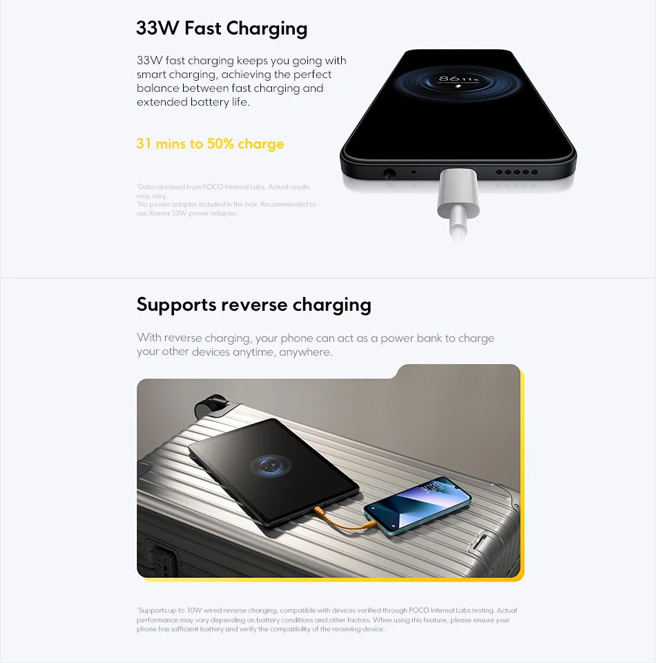 POCO C85 Global Version Smartphone NFC 128GB 256GB MediaTek Helio G81-Ultra 6.9" Dot Drop Display 50MP Main Camera 6000mAh