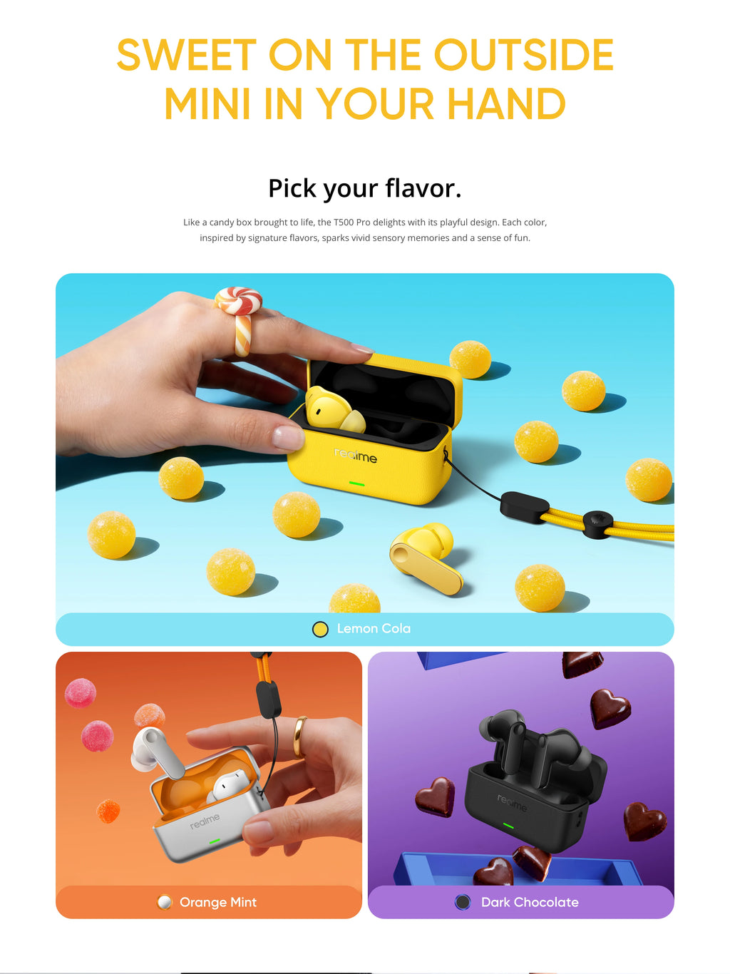 realme Buds T500 Pro TWS Earphones 50dB Noise Cancellation Up to 56 Hours of Playback Bluetooth 6.1 IP55 12.4mm Bass Driver