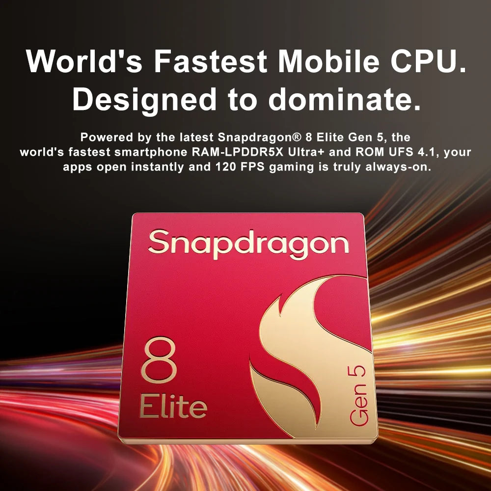 Chinese Version OnePlus 15 Unlocked 5G Smartphone Snapdragon 8 Elite Gen 5 6.78'' 165Hz Screen 50MP Camera 7300mAh Battery NFC