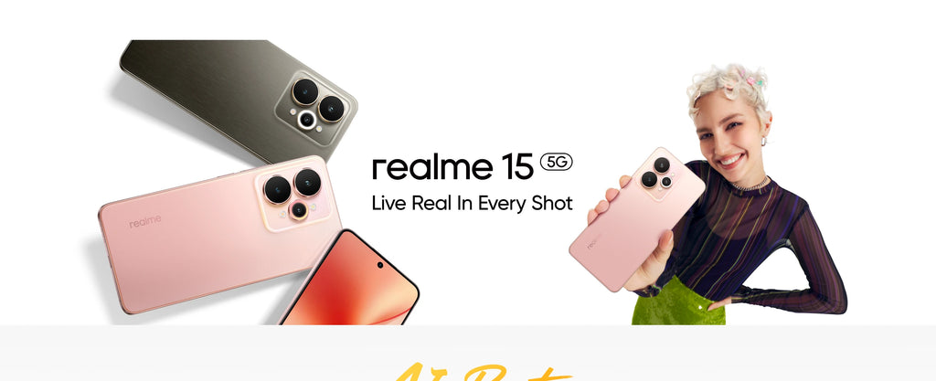[World Premiere] realme 15 5G Smartphone Dimensity 7300+ 5G Processor 6.77"144Hz AMOLED Display NFC