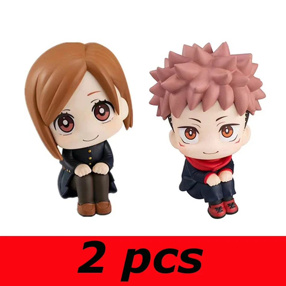 6.5cm Anime Jujutsu Kaisen Figure Itadori Yuji Gojo Satori Fushiguro Megumi Kugisaki Kawaii Toy Car Decoration PVC Model Gift