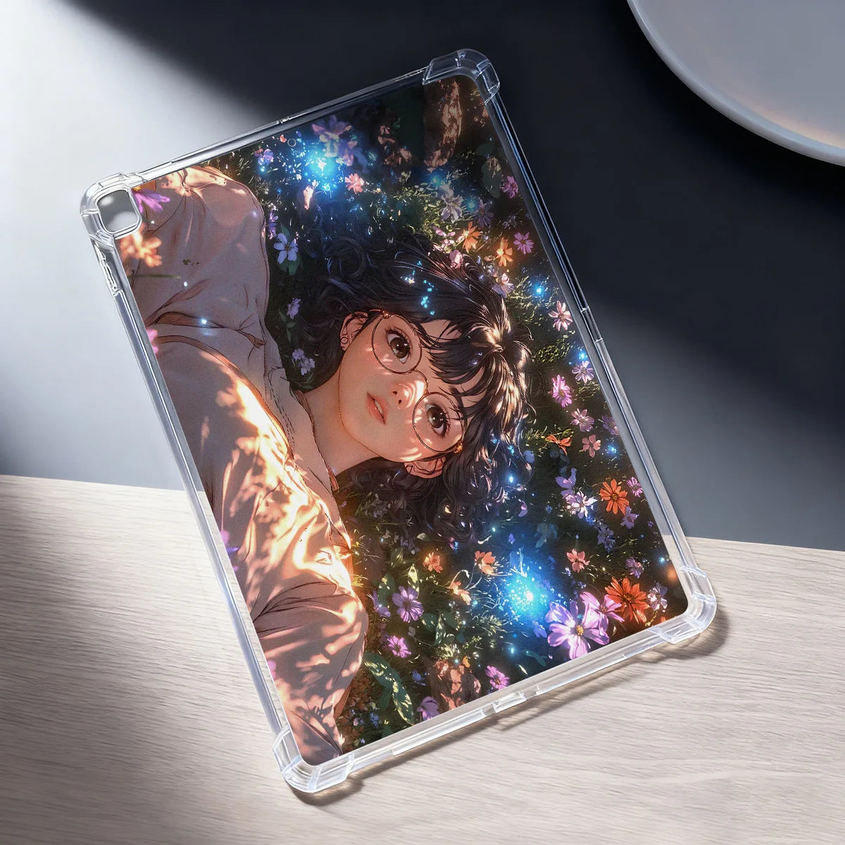 Clear Transparent Tablet Case for Apple iPad Pro 12.9 13 9.7 10.5 A16 11 10 9 8 Air 13 Mini 6 5 4 Cover Cute Artistic Cat Shell