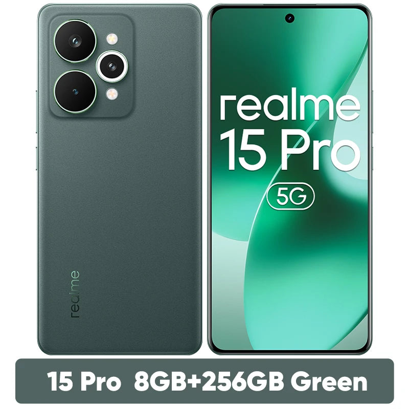 [World Premiere] realme 15 Pro 5G Smartphone Snapdragon 7 Gen 4 Chipset 7000mAh Battery 80W Charge Triple 50MP Camera 6.8" 144Hz