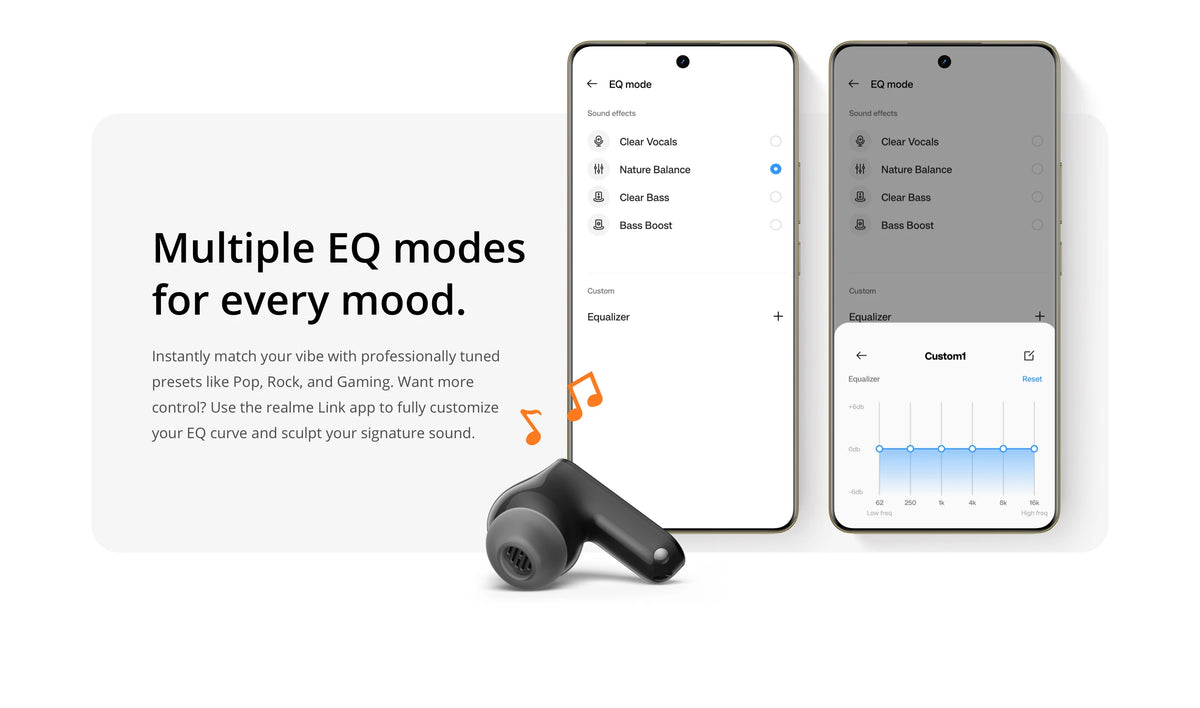 realme Buds T500 Pro TWS Earphones 50dB Noise Cancellation Up to 56 Hours of Playback Bluetooth 6.1 IP55 12.4mm Bass Driver