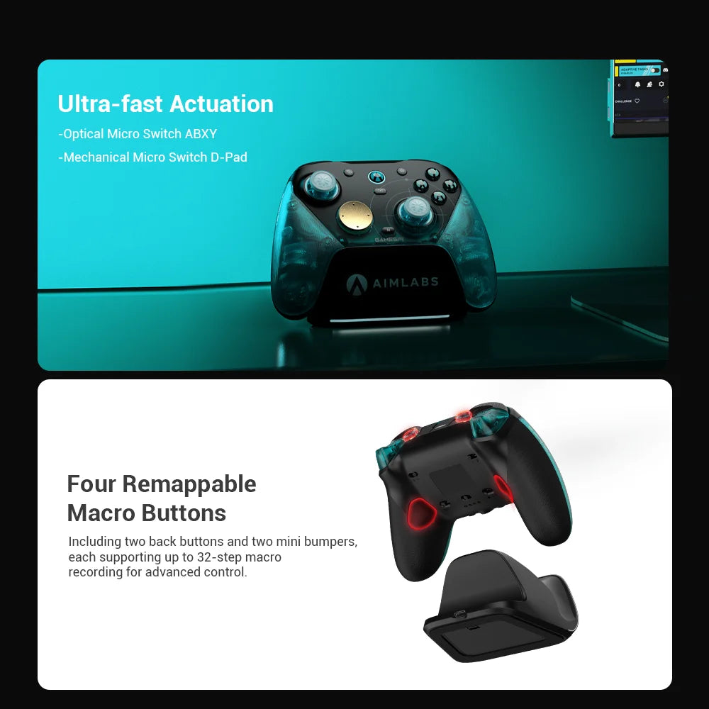 GameSir G7 Pro 8K Aimlabs Edition Wireless Switch Controller 8000Hz Polling Rate Gamepad, TMR Gen-2 Joystick Hall Effect Trigger