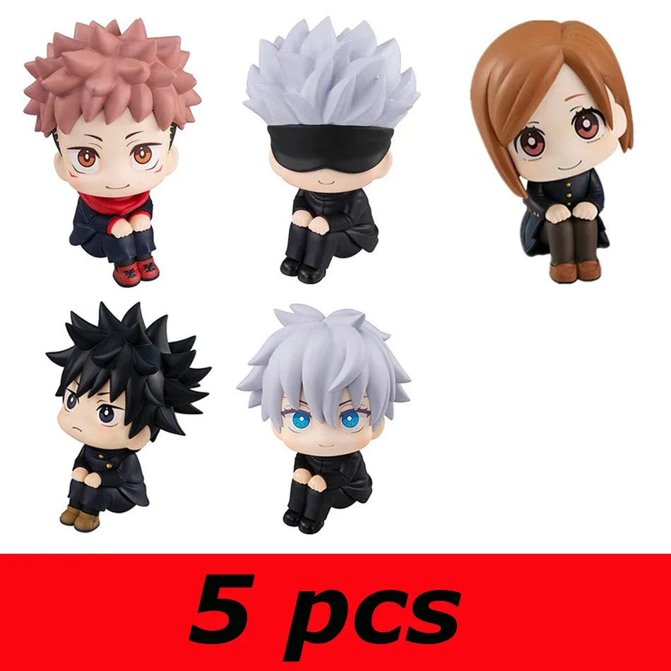 6.5cm Anime Jujutsu Kaisen Figure Itadori Yuji Gojo Satori Fushiguro Megumi Kugisaki Kawaii Toy Car Decoration PVC Model Gift