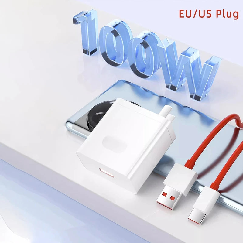 For Oneplus 100W SuperVOOC USB Fast Charger For Oneplus 15 15r 13 13r 13t 13s ace 6t nord 6 Fast Charging Plug Type C Date Cable