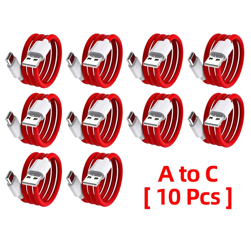 Oneplus 13 12 11 Cable Original 80W Supervooc Warp Charge Usb Type C Cable 100W Fast Charge One Plus 10T Nord CE 4 10 Ace 3 Pro