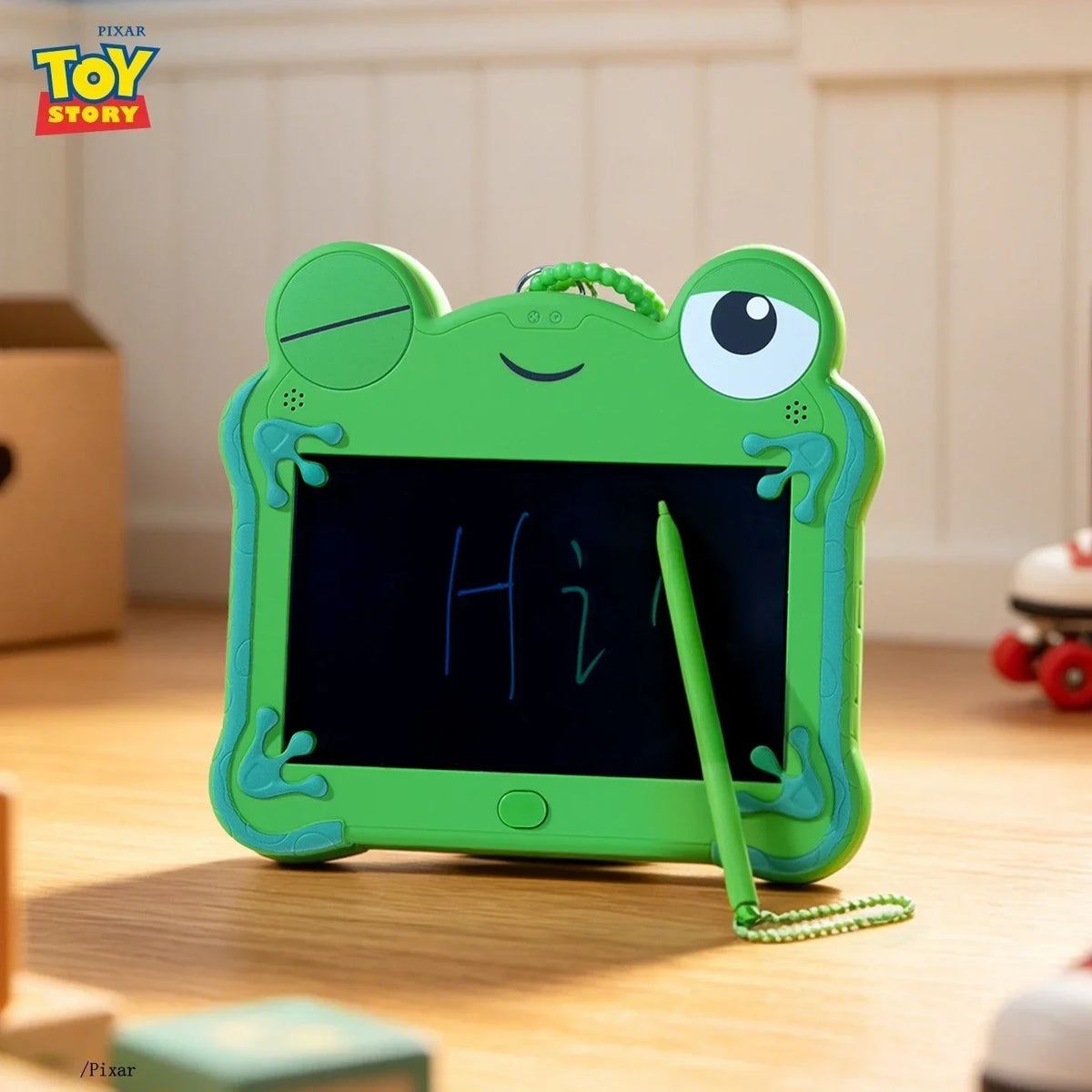 Toy Story 5 Authentic Frog Lilypad LCD Tablet Keychain Erasable Drawing  Boys Puzzle Drawing Erasable Handwritten Bag Pendant
