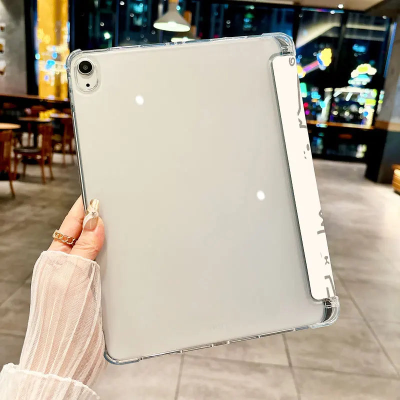 Cute cat pattern tri-fold Tablet CASE For iPad pro 10/11/2020/6th/7th /8th /Air 3rd/Air 4th/9th gen/Air 5th Gen 2022/Air 11