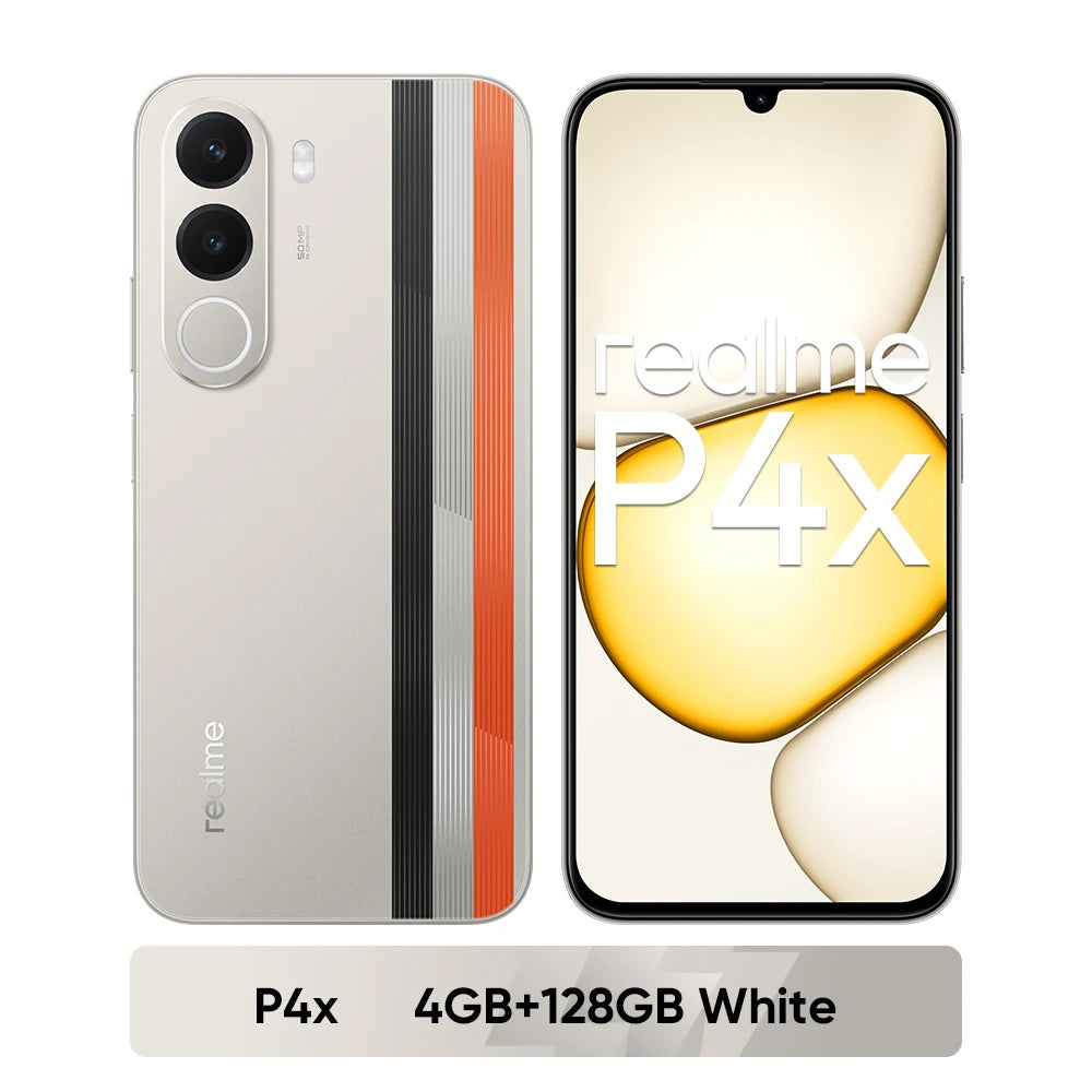 [New Launch] realme P4x Smartphone 6.8" 120Hz LCD Display UNISOC T7250 Chipset 50MP AI Camera 8000mAh Battery 45W Charge NFC