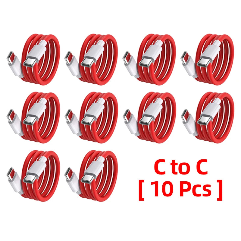 Oneplus 13 12 11 Cable Original 80W Supervooc Warp Charge Usb Type C Cable 100W Fast Charge One Plus 10T Nord CE 4 10 Ace 3 Pro