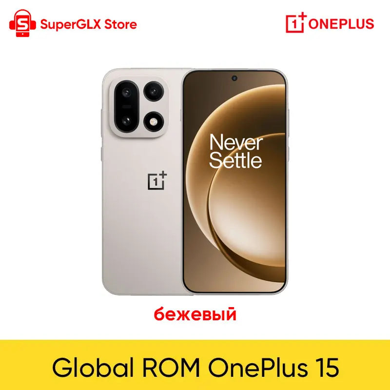 OnePlus 15 Chinese Version Unlocked 5G Smartphone Snapdragon 8 Elite Gen 5 6.78'' 165Hz Screen 7300mAh Battery 120W SUPERVOOC