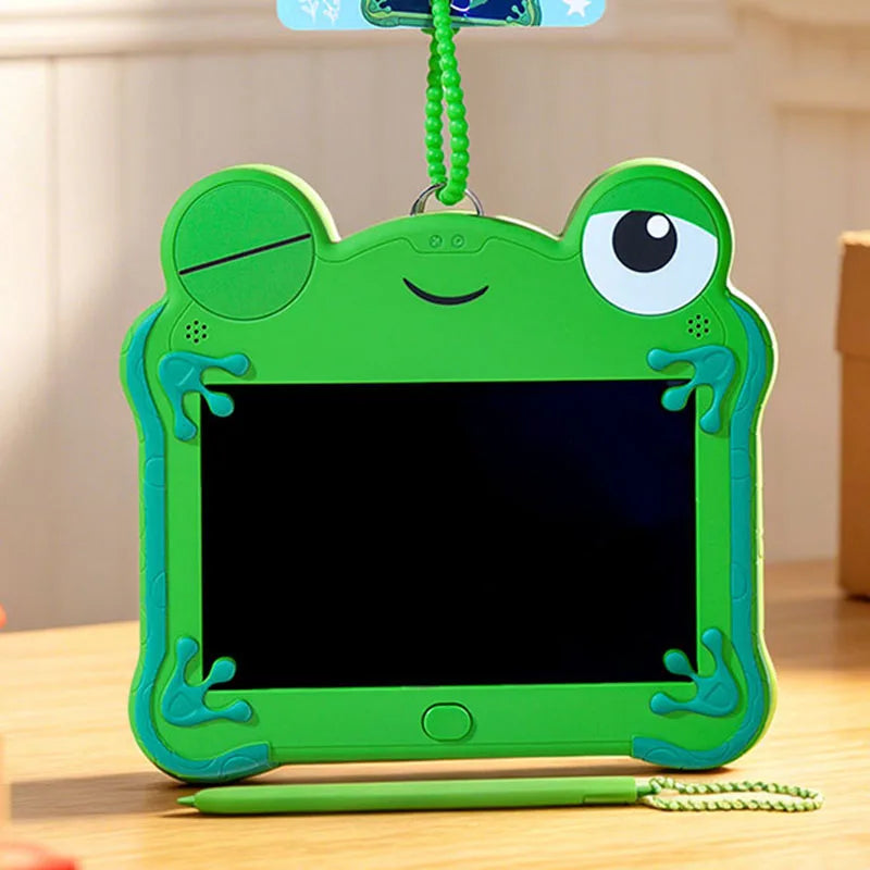 Anime Movie Frog Lilypad Cosplay LCD Handwriting Board Keychain Childs Erasable Graffiti Drawing Board Kawaii Backpack Bag Decor
