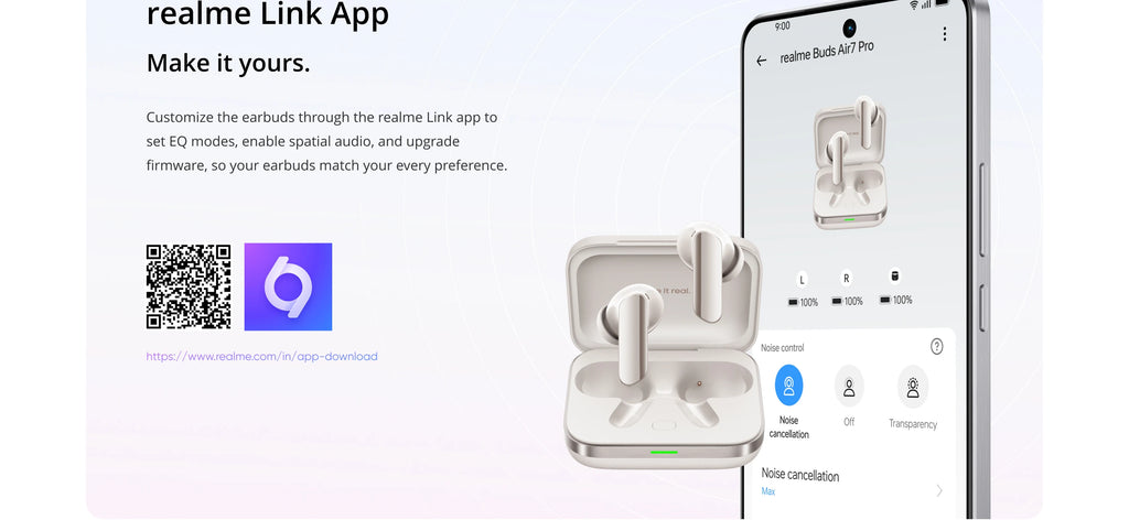 realme Buds Air 7 Pro TWS Earphone AI Live Translator 53dB Noise Cancellation 3D Spatial Effect 11+6mm Dual-dac Driver LHDC 5.0