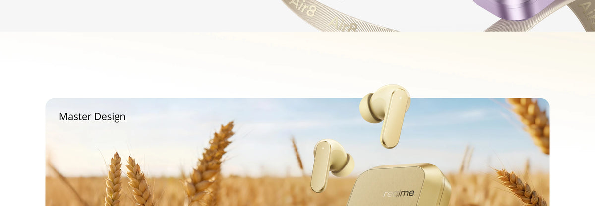 Global Version realme Buds Air 8 55dB Ultra Depth Noise Cancellation True Wireless Earphone Bluetooth 5.4 Earbuds LHDC 5.0 IP55