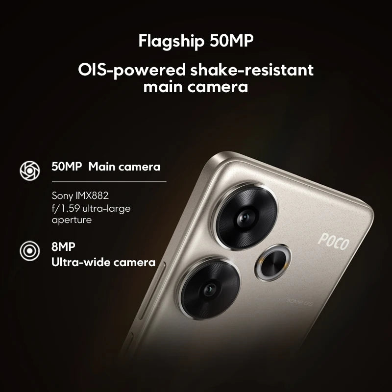 Global Version POCO F6 5G Smartphone Snapdragon®8s Gen 3 NFC 120Hz Flow AMOLED 90W Turbo Charging 5000mAh 50MP Camera NFC