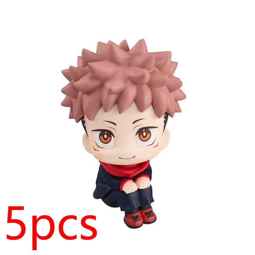6.5cm Anime Jujutsu Kaisen Figure Itadori Yuji Gojo Satori Fushiguro Megumi Kugisaki Kawaii Toy Car Decoration PVC Model Gift