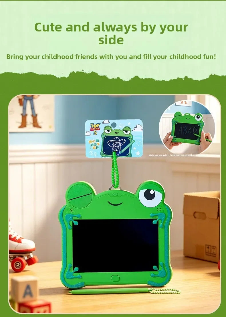 Toy Story 5 Authentic Frog Lilypad LCD Tablet Keychain Erasable Drawing  Boys Puzzle Drawing Erasable Handwritten Bag Pendant