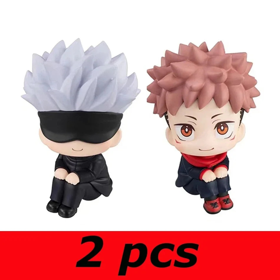 6.5cm Anime Jujutsu Kaisen Figure Itadori Yuji Gojo Satori Fushiguro Megumi Kugisaki Kawaii Toy Car Decoration PVC Model Gift