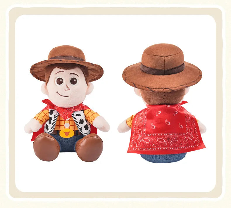 Genuine Toy Story 5 Soft Cuddly Plush Woody Jessie Lilypad Smarty Pants Atlas Stuffed Doll Desktop Collectible Display Ornament