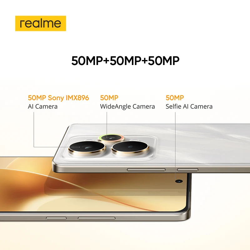 [World Premiere] realme 15 Pro 5G Smartphone Snapdragon 7 Gen 4 Chipset 7000mAh Battery 80W Charge Triple 50MP Camera 6.8" 144Hz