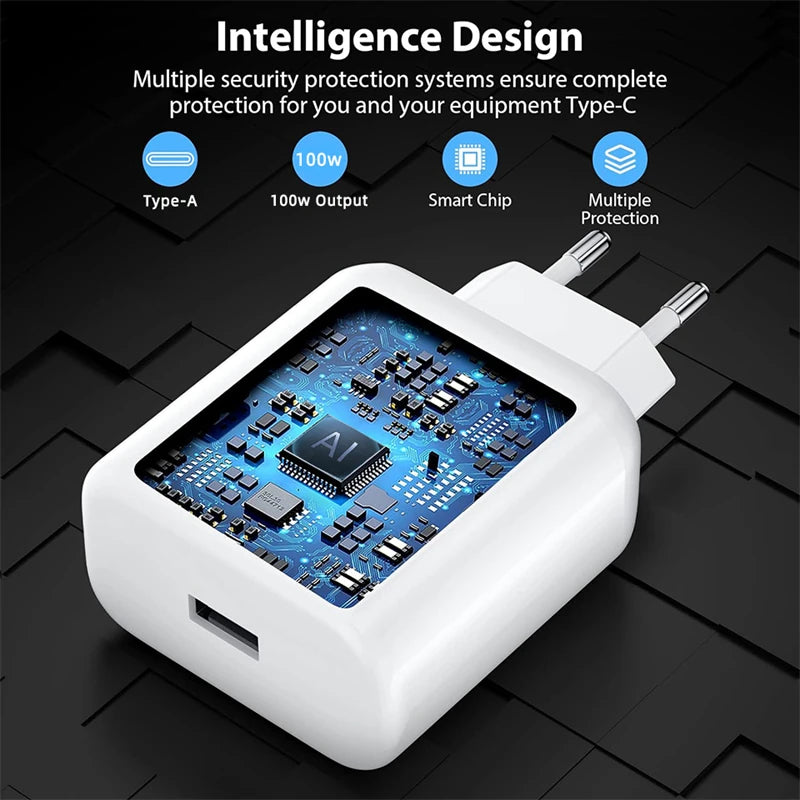 For Oneplus 100W SuperVOOC USB Fast Charger For Oneplus 15 15r 13 13r 13t 13s ace 6t nord 6 Fast Charging Plug Type C Date Cable