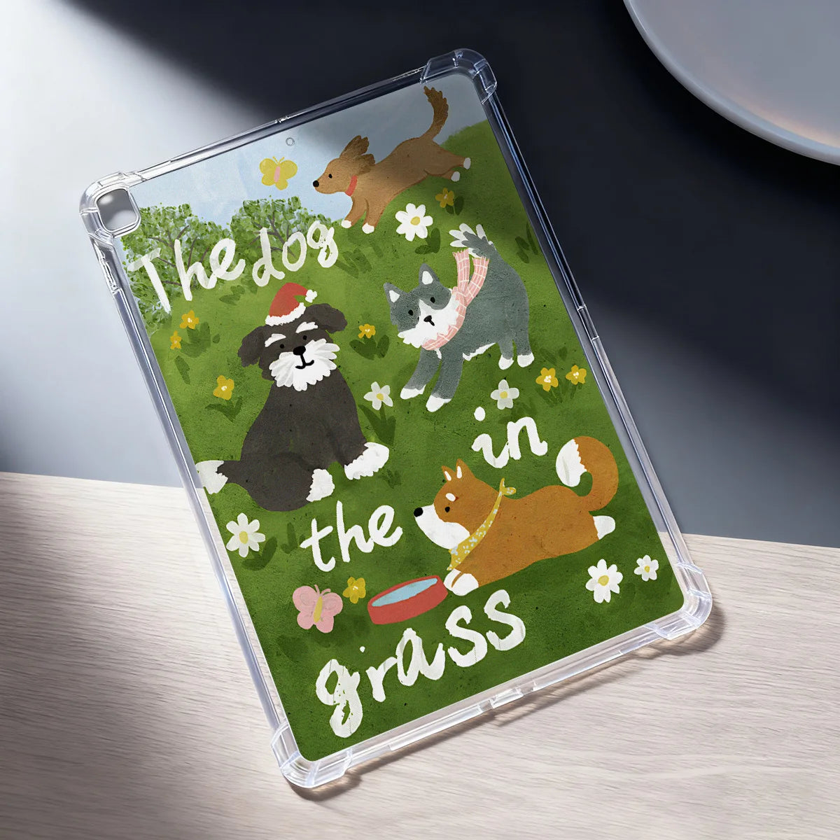Clear Transparent Tablet Case for Apple iPad Pro 12.9 13 9.7 10.5 A16 11 10 9 8 Air 13 Mini 6 5 4 Cover Cute Artistic Cat Shell