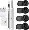 KUTOU 4 Pairs Liquid Silicone Ear Tips for Airpods Pro 1 2 Noise Reduction Pad Earplugs Boxed Ear Caps Comes with Cleaning Pen
