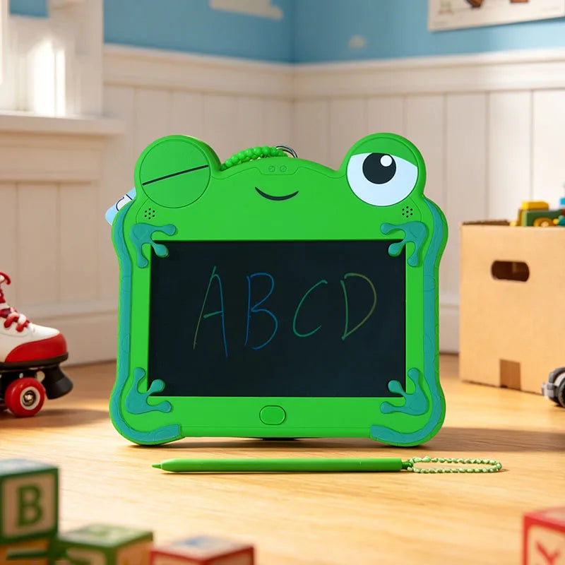 Anime Movie Frog Lilypad Cosplay LCD Handwriting Board Keychain Childs Erasable Graffiti Drawing Board Kawaii Backpack Bag Decor