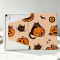 Halloween Cat For iPad Pro Air mini 6 5 4 12th M5 M4 M3 M2 A16 A17Pro 360° Rotation Stylus Storage Tablet Case Soft