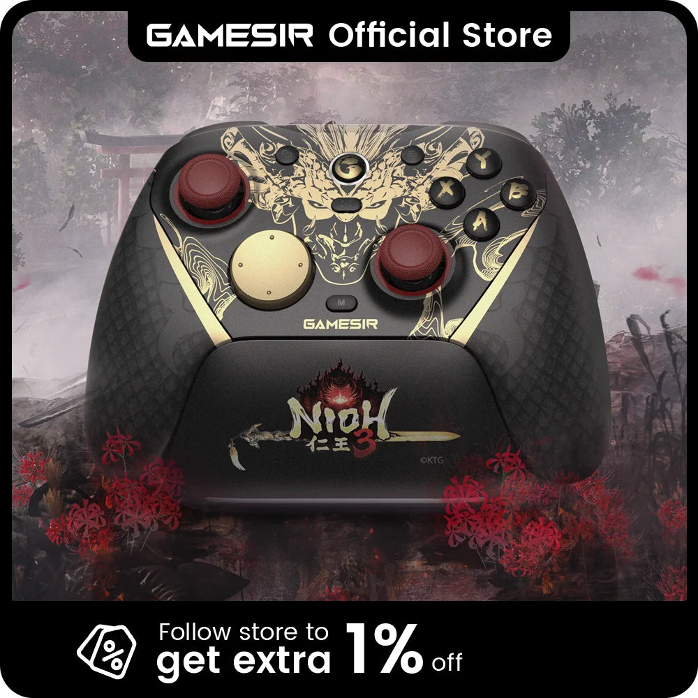 GameSir G7 Pro 8K Nioh 3 Edition Switch Controller, Wireless Gaming Controller for Nintendo Switch 2, Android, iOS, PC, Steam