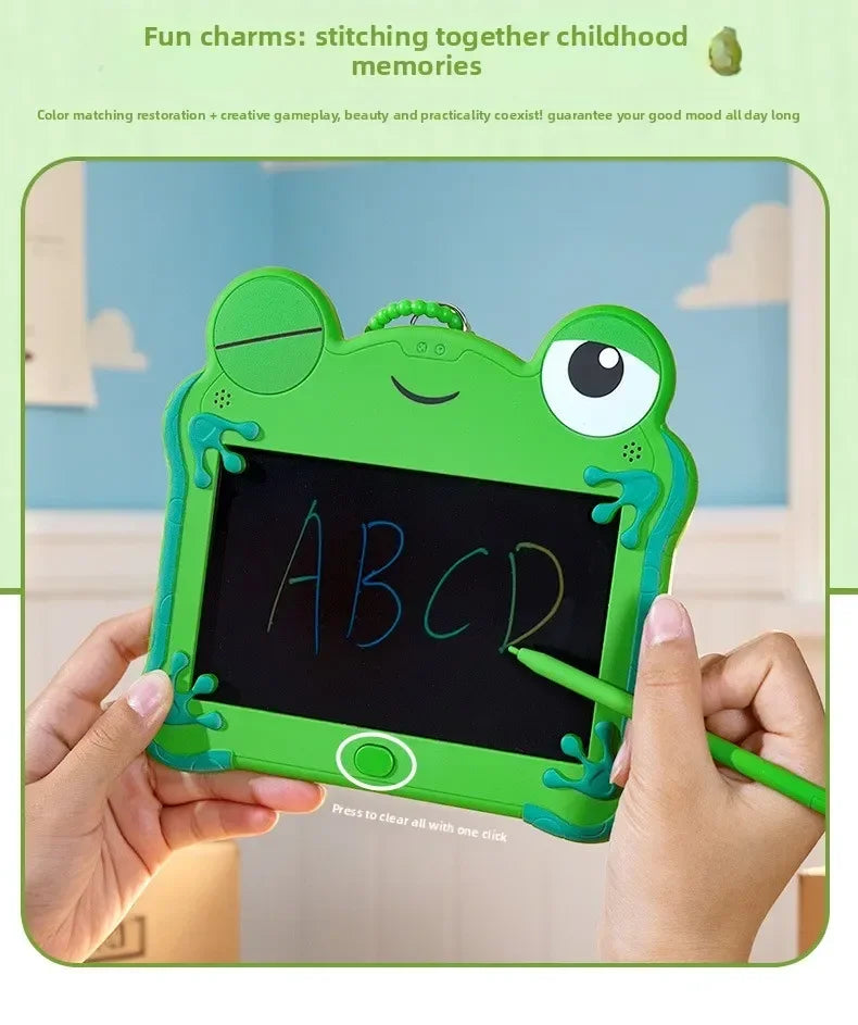Toy Story 5 Authentic Frog Lilypad LCD Tablet Keychain Erasable Drawing  Boys Puzzle Drawing Erasable Handwritten Bag Pendant