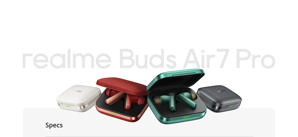 realme Buds Air 7 Pro TWS Earphone AI Live Translator 53dB Noise Cancellation 3D Spatial Effect 11+6mm Dual-dac Driver LHDC 5.0