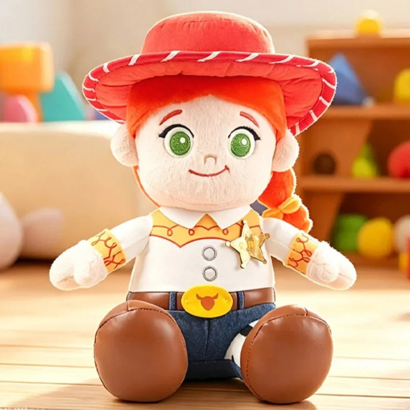 Genuine Toy Story 5 Soft Cuddly Plush Woody Jessie Lilypad Smarty Pants Atlas Stuffed Doll Desktop Collectible Display Ornament