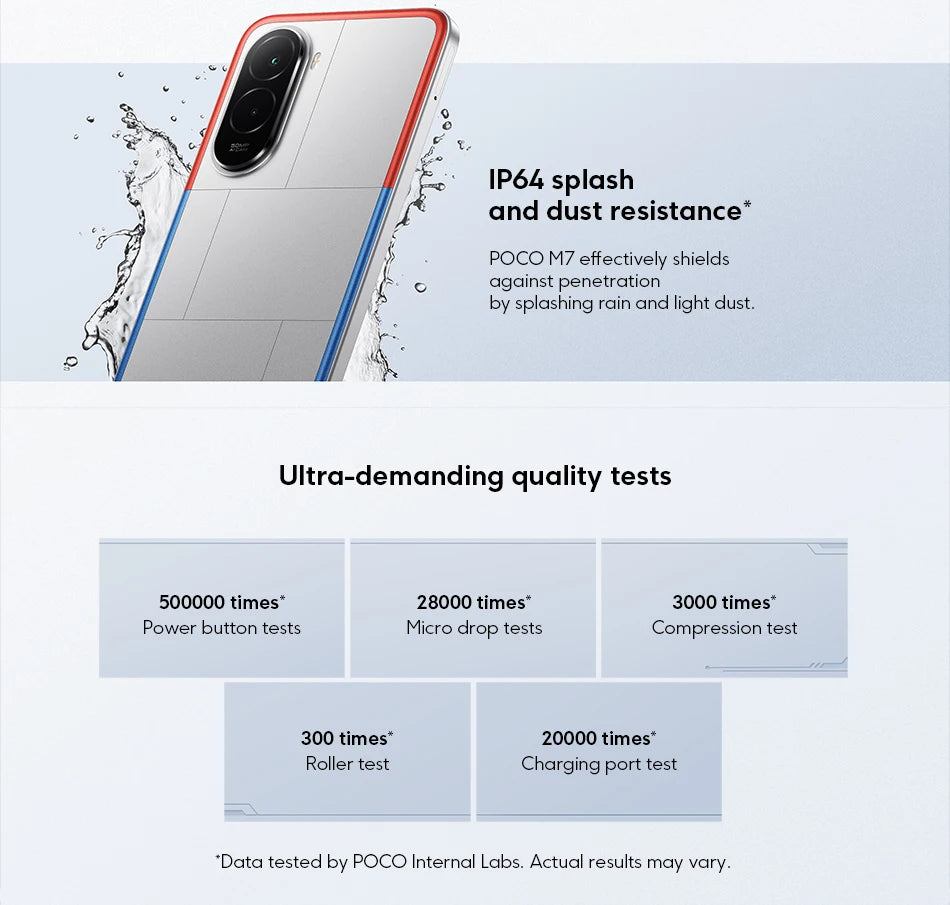【World Premiere】POCO M7 Global Version Smartphone Snapdragon 685 7000mAh battery Immersive 6.9" FHD+ Display NFC 33W Charging