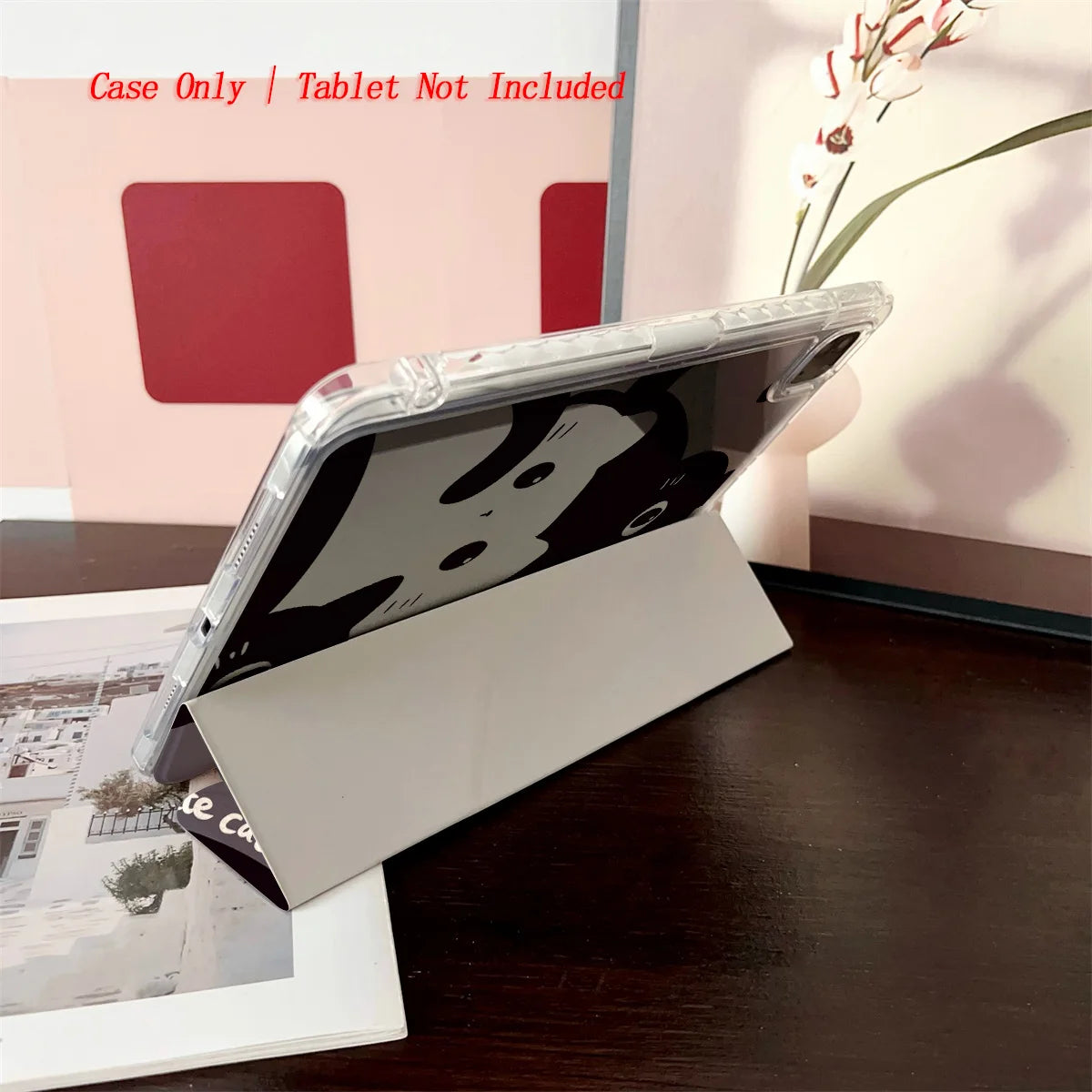 Stylish Mysterious Y-Fold Small Black Cat Patterns iPad Case For Apple iPad 10.2 Inch Air 4 Pro 11 Mini 5 Durable Cover