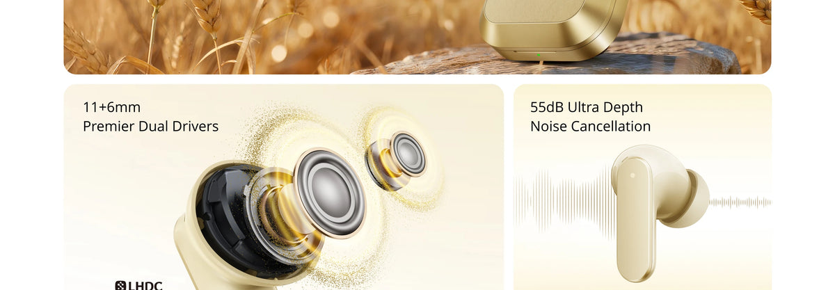 Global Version realme Buds Air 8 55dB Ultra Depth Noise Cancellation True Wireless Earphone Bluetooth 5.4 Earbuds LHDC 5.0 IP55