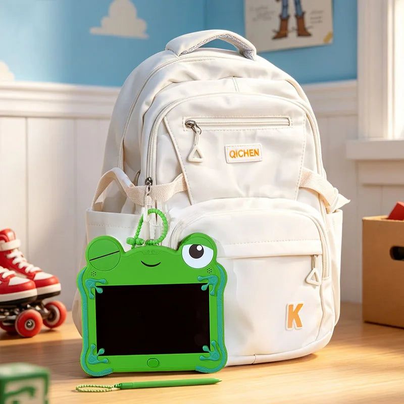 Anime Movie Frog Lilypad Cosplay LCD Handwriting Board Keychain Childs Erasable Graffiti Drawing Board Kawaii Backpack Bag Decor