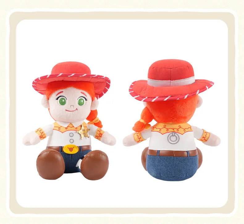 Genuine Toy Story 5 Soft Cuddly Plush Woody Jessie Lilypad Smarty Pants Atlas Stuffed Doll Desktop Collectible Display Ornament