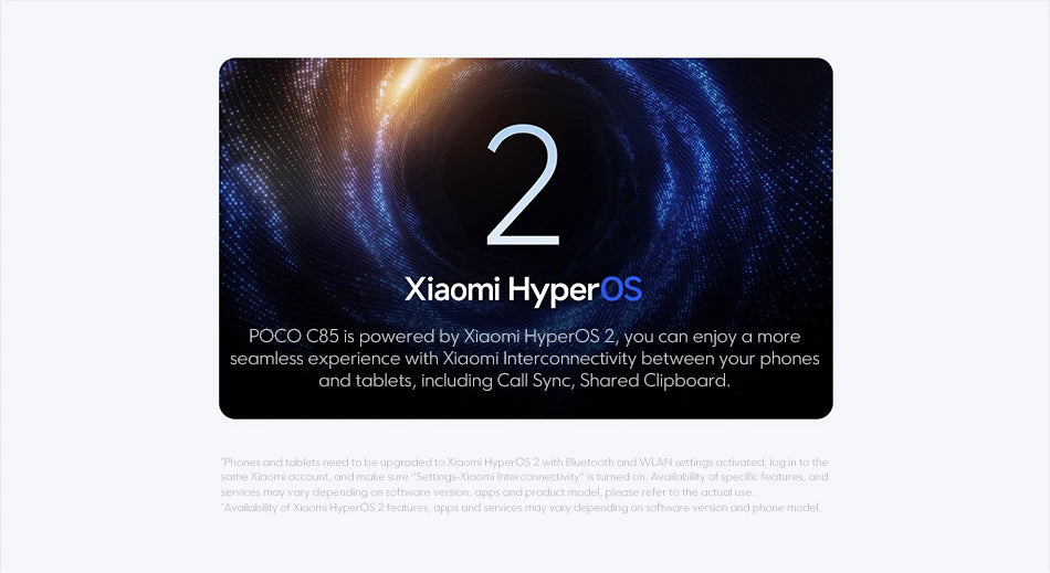 POCO C85 Global Version Smartphone NFC 128GB 256GB MediaTek Helio G81-Ultra 6.9" Dot Drop Display 50MP Main Camera 6000mAh