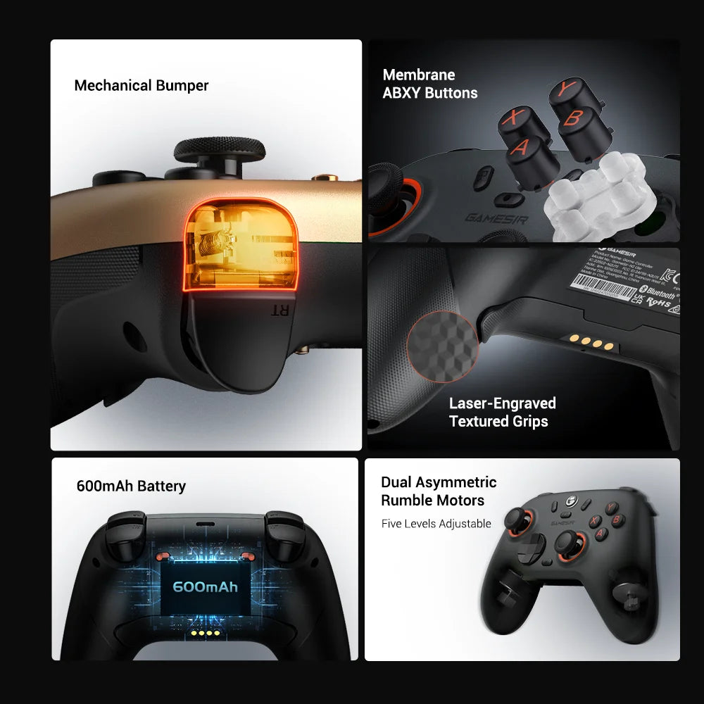 GameSir Nova Lite 2 Switch Controller Wireless Gamepad with Hall Effect for Nintendo Switch iPhone Android Phone PC Joystick