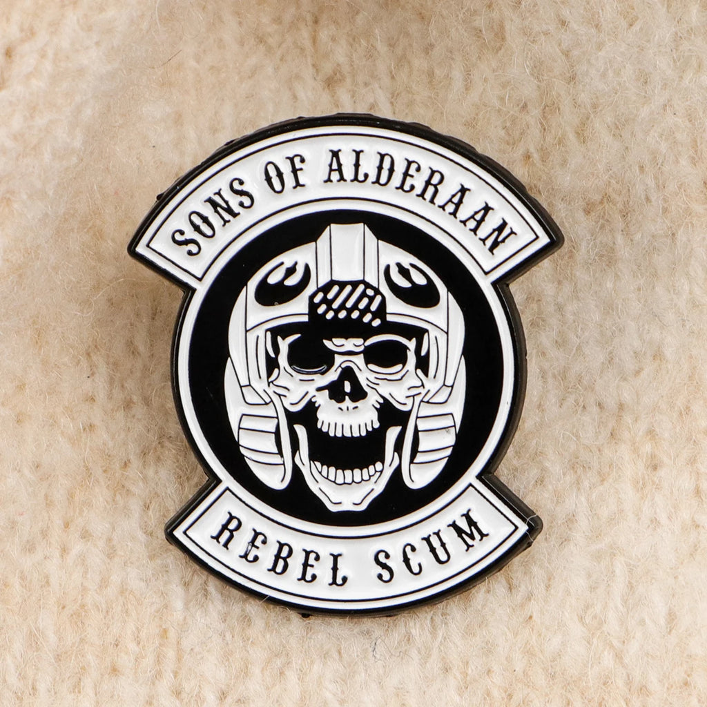 Classic Enamel Pins Cool Brooches Badges for Backpacks Jackets Hats Retro Sci-Fi Collection Gift for Fans Cosplay Accessories