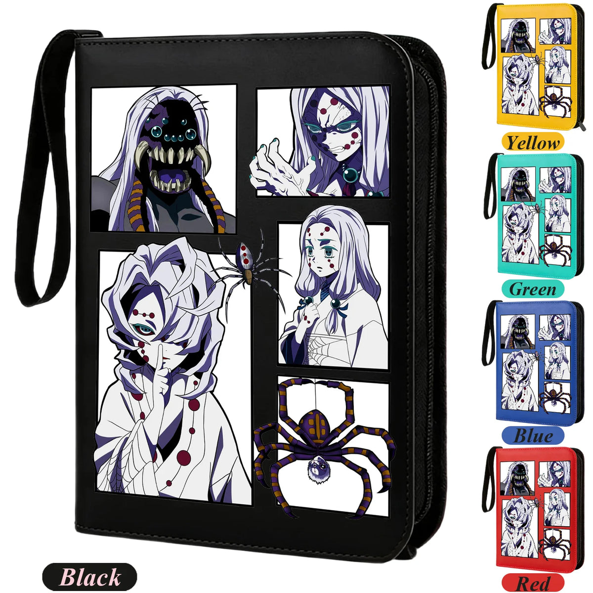 400pcs Anime Demon Slayer Zipper Card Album Book Collection Card Storage Folder Hold Tanjiro Game Cards Binder Holder Protector